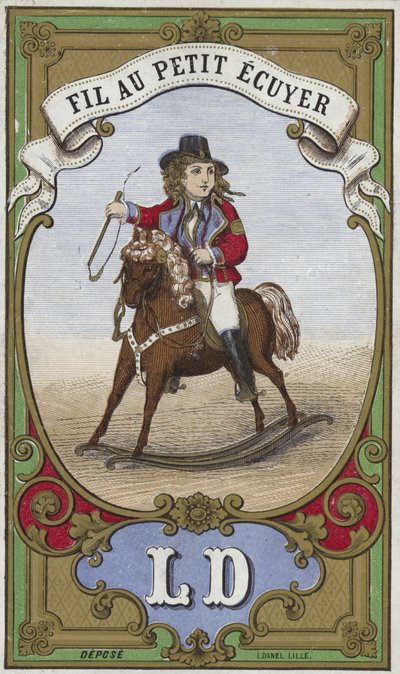 Label voor kleine stalknecht draad door French School