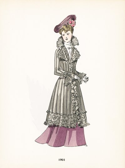 Damesmode, 1901 door French School