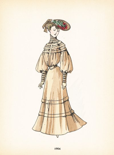 Damesmode, 1904 door French School