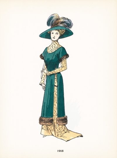 Damesmode, 1908 door French School