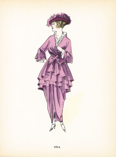 Damesmode, 1914 door French School