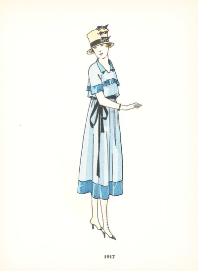 Damesmode, 1917 door French School