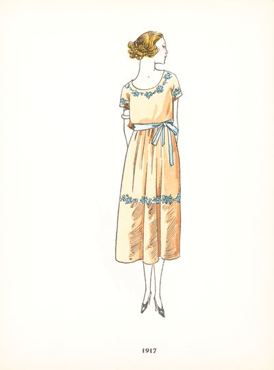 Damesmode, 1917 door French School