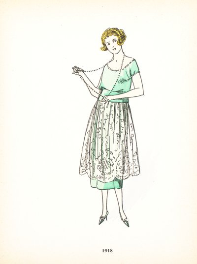 Damesmode, 1918 door French School