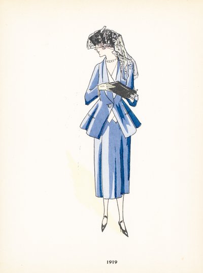 Damesmode, 1919 door French School