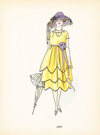 Damesmode, 1919 door French School