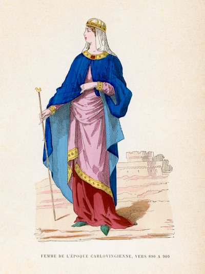 Dame, 890-900 door French School