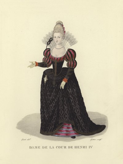 Dame van het hof van Hendrik IV van Frankrijk door French School