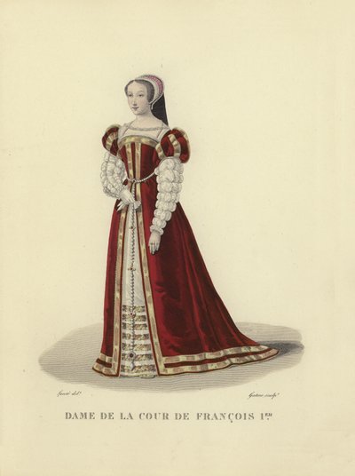 Dame van het hof van koning Frans I van Frankrijk door French School