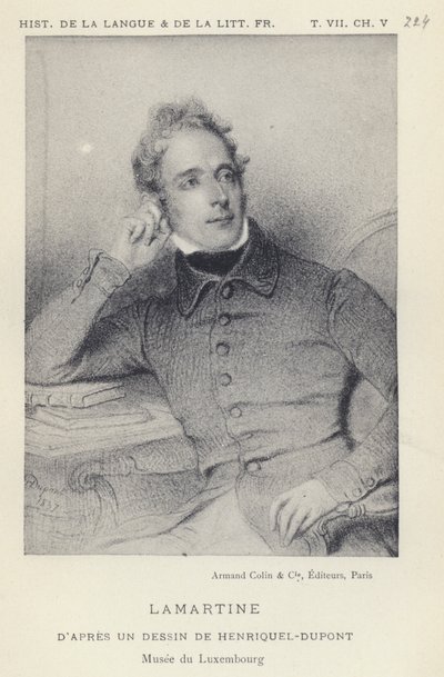 Lamartine (litho) door French School