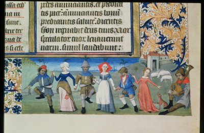 Dans van de herders, uit de Getijden van Karel van Angoulême door French School