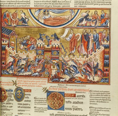 Beleg op een stad, uit de Hebraica Romana Gallica door French School