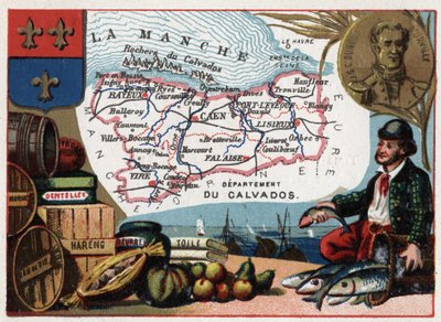 Le Calvados (14) Basse Normandië, Frankrijk. Portret van Jules Sebastien Cesar Dumont d