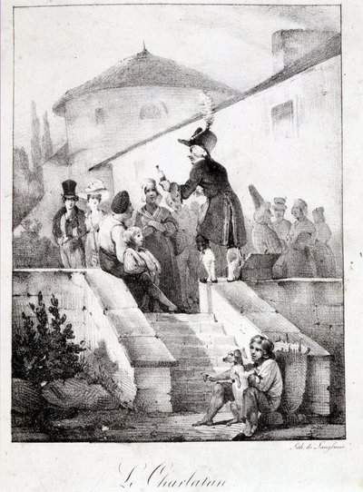 De Charlatan (verkoper van wonderproducten) door French School