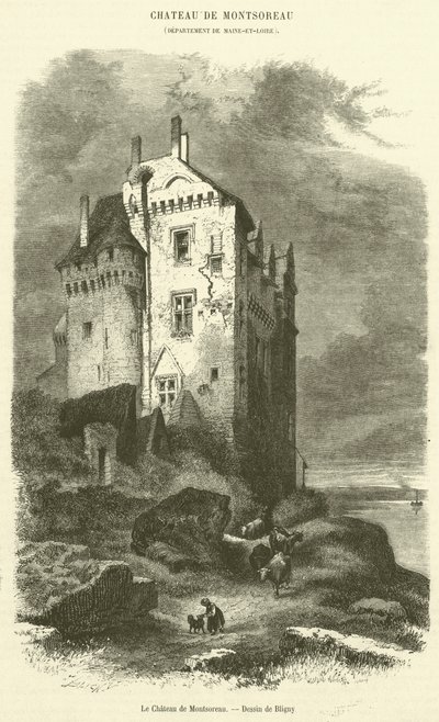 Het Kasteel van Montsoreau door French School