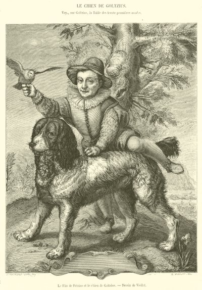 De zoon van Frisius en de hond van Goltzius door French School