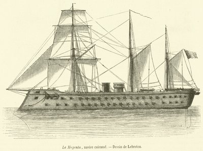 Le Magenta, gepantserd schip door French School