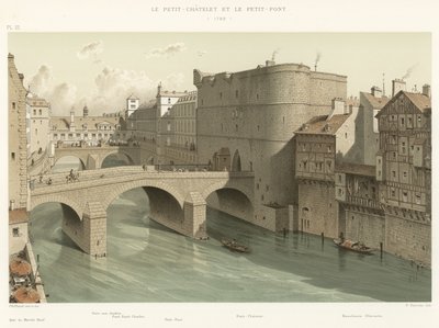 Het Kleine Kasteel en de Kleine Brug, 1780 door French School