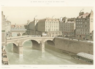 De Kleine Brug en het Plein van de Kleine Brug, 1830 door French School