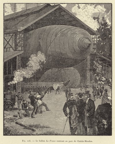 De ballon La France keert terug naar het park van Chalais-Meudon door French School