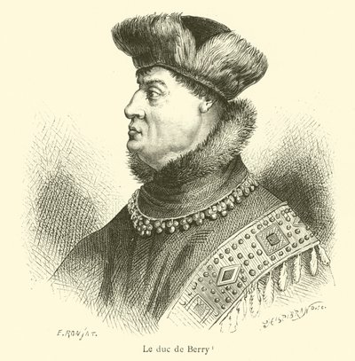 Hertog van Berry (gravure) door French School