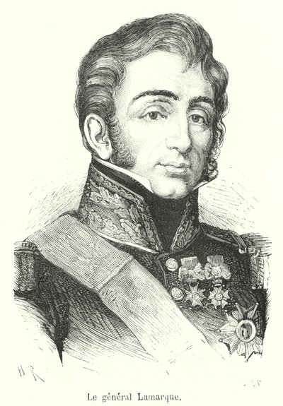 Generaal Lamarque (gravure) door French School