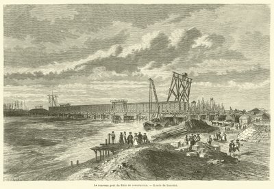 De Nieuwe Rijnbrug In Aanbouw door French School