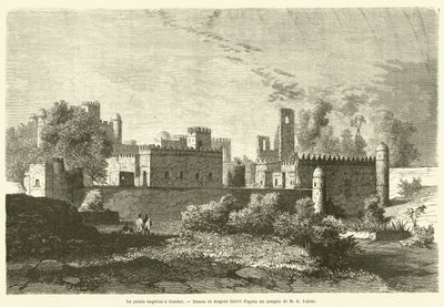 Het keizerlijk paleis in Gondar door French School