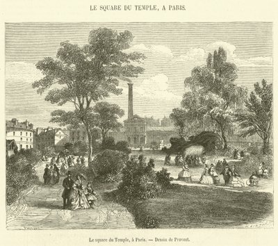 Le square du Temple, in Parijs door French School