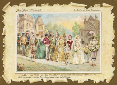 Verlaten van de kapel, Doornroosje door French School
