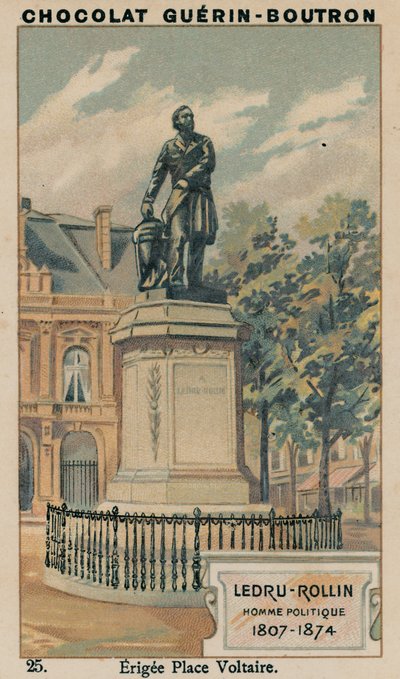 Ledru-Rollin, Politicus, 1807-1874, Opgericht op Place Voltaire door French School