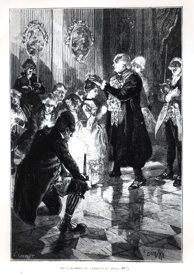 Les Colombes de Cagliostro, illustratie uit Les Merveilles de la Science door Louis Figuier (1819-94) gepubliceerd in Parijs, 1893 door French School