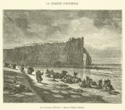 De Wasvrouwen van Etretat door French School