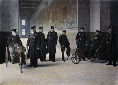Les Moines Lais: militaire invaliden - in "Album militaire" - les invalides door French School