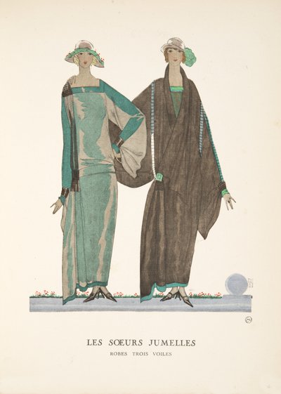 Les Soeurs Jumelles, uit een collectie modeplaten door French School