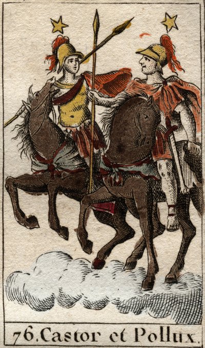 De Dioscuren Castor en Pollux. Uit 