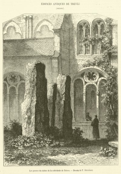 De stenen van het klooster van de kathedraal van Trier door French School