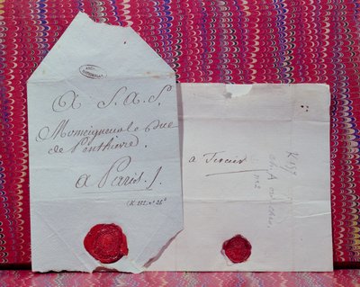 Lettres de cachet (Koninklijke bevelen om iemand te verbannen of gevangen te zetten) door French School