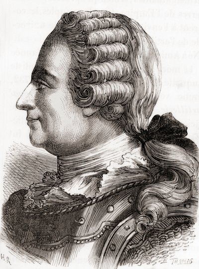 Luitenant-generaal Jean-Baptiste Vaquette de Gribeauval, uit 
