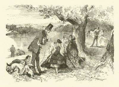 Leven in Engeland: hondenverkoper in Hyde Park door French School