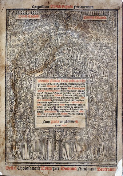 Lit de Justice in het Parlement van Toulouse in 
