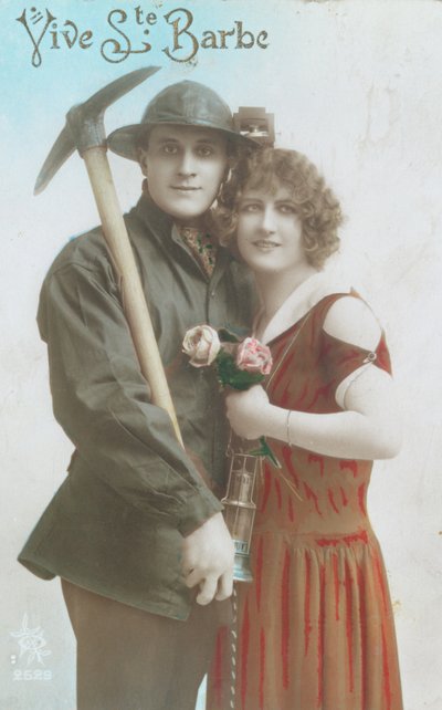 Lang Leve Sint Barbara!, Ansichtkaart uit de vroege jaren 1920 door French School
