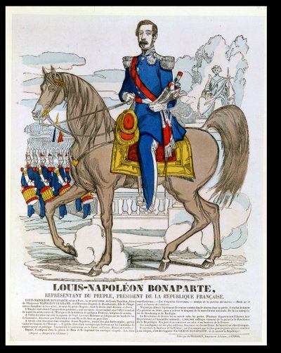 Louis-Napoleon Bonaparte, toekomstige Napoleon III, 1849 door French School
