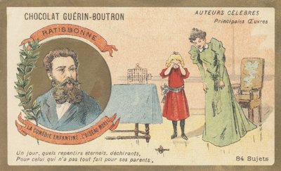 Louis Gustave Fortune Regensbonne (1827-1900), Franse letterkundige, auteur van 