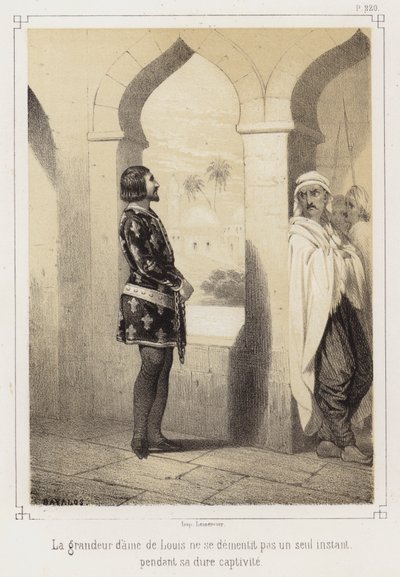 Lodewijk IX van Frankrijk in gevangenschap van de Egyptenaren door French School