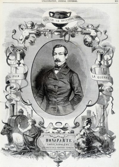 Louis Napoleon Bonaparte, President van de Franse Republiek door French School