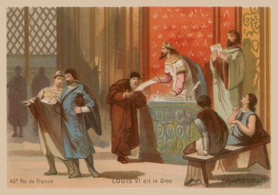 Lodewijk VI van Frankrijk, genaamd de Dikke (1081-1137) door French School