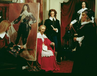 Lodewijk XIII (1601-43) in het atelier van Philippe de Champaigne (1602-74) door French School