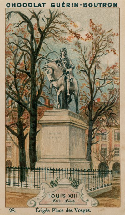 Lodewijk XIII, 1610-1643, Opgericht op Place des Vosges door French School