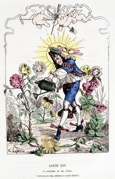 Lodewijk XIV verkleed als tuinman - in 